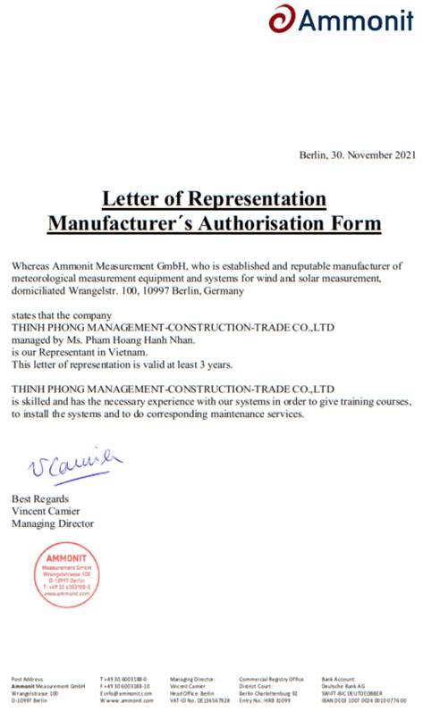 THINH PHONG MANAGEMENT – CONSTRUCTION – TRADE COMPANY LIMITED.